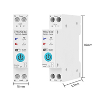 Interrupteur intelligent WIFI 63A 1P avec compteur d'énergie, surveillance du comptage KWh, disjoncteur, minuterie, relais MCB, TUYA Smart Life 110v 220v