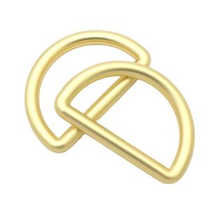 Matériel de sac en or mat haut de gamme anneau en D fort en alliage de zinc 38mm <span class=keywords><strong>boucle</strong></span> en D en métal pour sangle de cerclage - Product Image 1