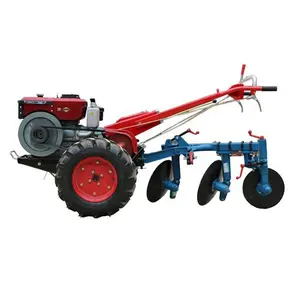 18hp 22hp two wheel diesel clutch disc plough plow power tiller walking tractor for sale