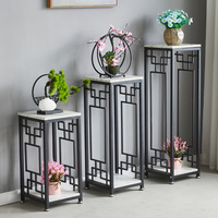 Support à fleurs multi-niveaux pour intérieur, sélectionné avec soin, pour salon et balcon, étagère de rangement sur pied