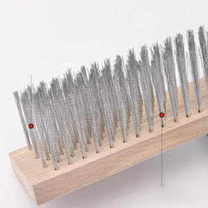 DS4019 Brosse <span class=keywords><strong>de</strong></span> sol en fil métallique à usage multiple pour salle <span class=keywords><strong>de</strong></span> bain Baignoire Carrelage Brosse <span class=keywords><strong>de</strong></span> sol en acier inoxydable - Product Image 5