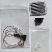 Écouteur filaire sans fil 3,5 mm, confortable à porter, en ABS/PU, longueur de cordon personnalisable, mini écouteur de sécurité