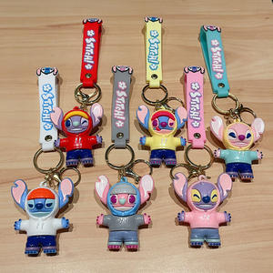 Karikatür parlak peluş oyuncak anahtarlık dikiş sevimli araba şeklinde anahtarlık daire şeklinde heykelcik yaratıcı öğrenci sırt çantası aksesuar - Product Image 2