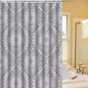 Factory Direct Offer Size Custom Fashion Print Design Shower Curtain Set For Bathroom