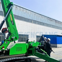 Nacelle télescopique certifiée CE 1-8 tonnes 8m 10m 24m Grue araignée tout-terrain avec moteur et pompe