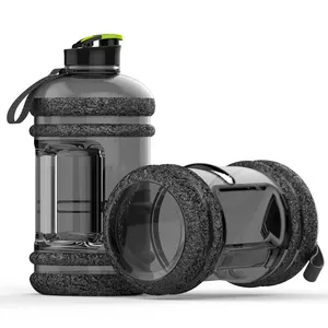 Botol Air Besar Plastik, Botol Air Minum Bebas BPA, Aman untuk Gym Kebugaran Olahraga Hiking dan Mor