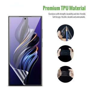 Film protecteur d'écran en hydrogel TPU de haute qualité personnalisé OEM pour Samsung Galaxy S24 S25 S26 Ultra Plus, auto-réparateur - Product Image 3