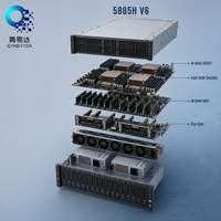 Sistem Server Rak 5885H V6 4U Prosesor Quad Socket Server Enterprise Server Virtualisasi