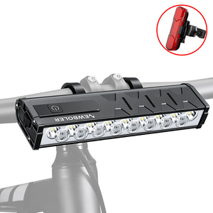 DELANHUWI - Faro Delantero para <span class=keywords><strong>Bicicleta</strong></span> de <span class=keywords><strong>10000</strong></span> <span class=keywords><strong>Lúmenes</strong></span>, <span class=keywords><strong>Luz</strong></span> LED Súper Brillante para Ciclismo Nocturno, 4 Modos, Carga USB, Aluminio, Resistente al Agua IPX5 - Product Image 2