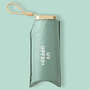 Customized Lady Personalised Mini Travel Umbrella Custom Logo Modern Design Fiberglass <b>Frame</b> Five-Folding 210T Pongee Fabric - Product Image 4