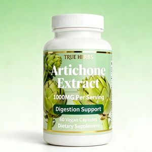 Cápsulas de Extracto de Hoja de Alcachofa, Suplemento Digestivo de Alta Calidad OEM ODM, 60 Cápsulas Vegetarianas - Product Image 1