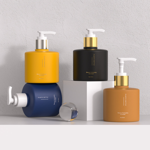 Bouteille vide de <span class=keywords><strong>shampoing</strong></span> de haute qualité 300 ml, contenant pour nettoyant visage, vente en gros, flacons cylindriques en plastique pour lotion avec bouchon à vis et tamis - Product Image 4