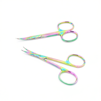 Ciseaux à cuticules japonais super affûtés en acier inoxydable courbés pour droitiers, certifiés ISO/CE, 3,5'' 4'', personnalisables