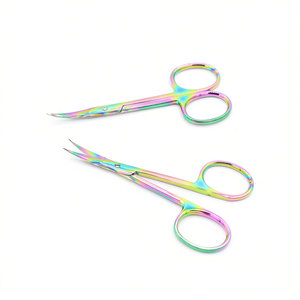 Tijeras para Uñas Curvas Super Afiladas de Acero Inoxidable Japonés para Diestros, Certificadas ISO/CE para el Cuidado de Cutículas y Uso en Belleza - Product Image 1