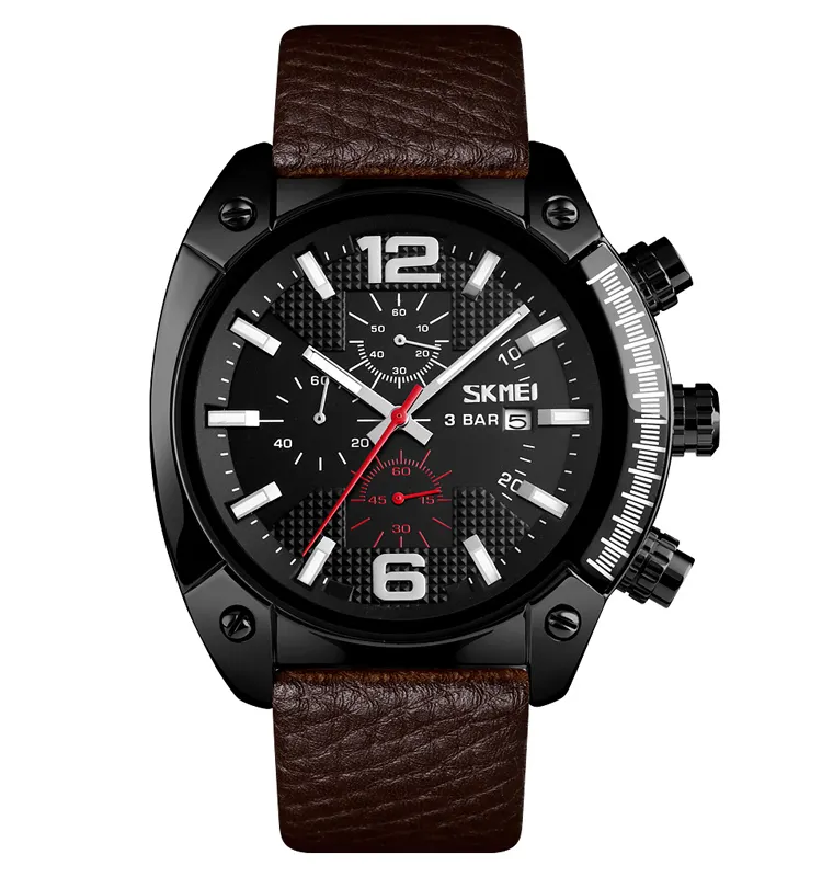 Skmei — montre de marque pour homme, bracelet résistant à l'eau, modèle 9190