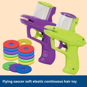 Pistola Lanzadora de Discos Voladores de Espuma EVA para Niños, Juguete Portátil Ajustable de Plástico para Juegos al Aire Libre, Venta al por Mayor - Product Image 6