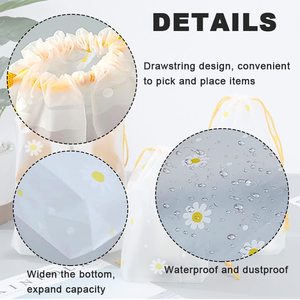 Bolsa de Cordón Transparente <span class=keywords><strong>Extra</strong></span> Grande Naranja Recién Llegada de <span class=keywords><strong>MU</strong></span>, Personalizable - Product Image 3