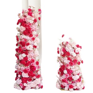 Composition florale artificielle réutilisable en soie mélangée pour arche de mariage, décoration de lieux et d'événements, Noël et Nouvel An chinois - Product Image 3