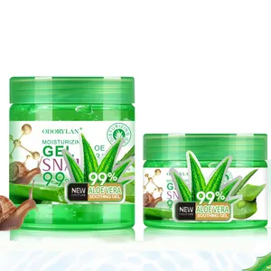 Produsen grosir Gel Alovera alami organik 100% Gel pelembap menenangkan setelah matahari lidah buaya untuk wajah