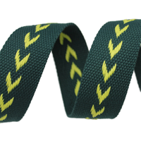 SHUNRUNRIBBON Penjualan Panas 38mm Pola Bunga Vintage Multiwarna Anyaman Poliester/Katun Jacquard Herringbone Ramah Lingkungan
