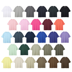 เสื้อยืดผู้ชายทรงโอเวอร์ไซส์ คอตตอน 100% น้ำหนัก 230 กรัม พิมพ์ลายโลโก้ตามสั่ง ดีไซน์พิมพ์ลายทั้งตัว ผ้าถักนูน 3 มิติ เสื้อยืดเปล่า - Product Image 2