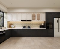 Carreaux de sol en céramique couleur or à bas prix, design floral moderne, antidérapants, pour salle de bain, cuisine, villa, centre commercial