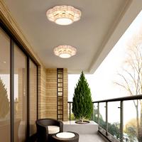 Zèle éclairage moderne fleur forme cristal LED plafonniers couloir couloir plafonniers décoratifs