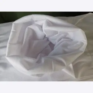 Fabbrica diretta 100% tessuto di poliestere uncut bianco tubolare per bandane