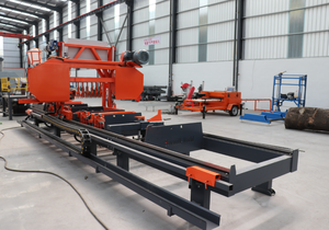 Hydraulic Horizontal Band Sawmill 1300mm Max <b>Log</b> Diameter Automatic <b>Log</b> Rotating Horizontal Bandsaw for Large <b>Log</b> <b>Cutting</b> - Product Image 4