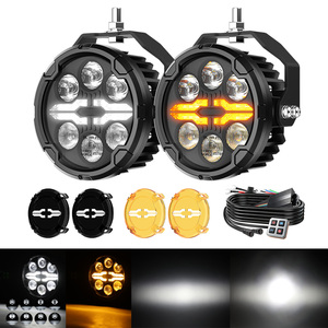Feux avant de moto tout-terrain Y45 Led 4,5 pouces, faisceau haut et bas, stroboscope, intensité réglable pour Ducati <span class=keywords><strong>KTM</strong></span> Honda Suzuki - Product Image 1