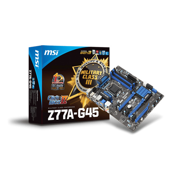 MSI Z77A-G45 Used Motherboard With Intel Z77 Chipset Supports 3rd Gen Intel Core I7 /i5 /i3 Processors Used for Desktop