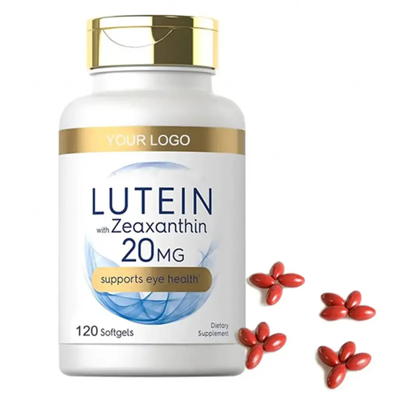 OEM/ODM Label pribadi Lutein dengan Zeaxanthin softgel kapsul kesehatan mata untuk suplemen makanan