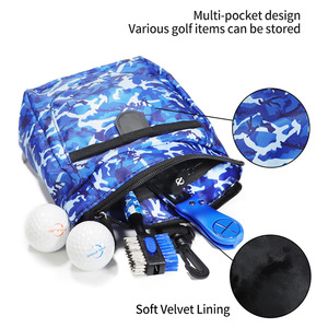 Bolsa para accesorios de golf, impermeable, correa desmontable, bolsillo interior con cremallera, unisex, para correr, deportes, diseño de camuflaje - Product Image 2