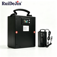 Batterie Li-ion avec affichage numérique du niveau de charge et chargeur pour robot UGV de patrouille