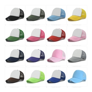 Gorra de Béisbol Blanca con Estampado Hip Hop, Gorra Deportiva Lisa con Bordado Personalizado, Gorra Trucker de Malla con Espuma - Product Image 6