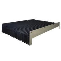 Couvre-soufflet de rail de glissière linéaire noir pour machine laser, machine CNC avec tissu ignifuge