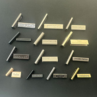 Logo personnalisé Rectangle Sangle avec clip d'extrémité de sangle T-shirt en métal Boucles de queue durables pour poche