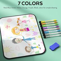 Tableau blanc magnétique Mini gomme double face effaçable à sec pour étudiants enfants
