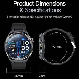 Nuovo Arrivo 2026: <span class=keywords><strong>Orologio</strong></span> Intelligente Sportivo da Uomo alla Moda con ECG, PPG, HRV e Funzione AI Q&A - Product Image 4