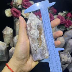 Venta al por mayor de piedras curativas, punta de cristal, hermosa torre de ágata amatista Rosa pulida para Decoración - Product Image 3