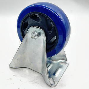 VIMA Großhandels preis 4 Zoll Nachlauf rad Feste Rolle <span class=keywords><strong>PVC</strong></span> und PP Hoch leistungs last kapazität 100kg Industrie rolle für Wagen - Product Image 1