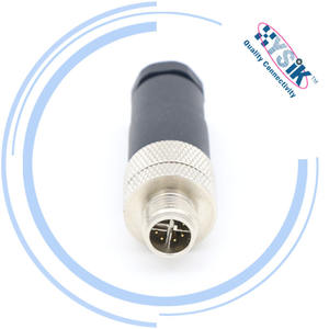 Câble réseau Ethernet M12 à angle droit 8 broches X Code vert PUR PVC Cat5e Cat6 Cat7 blindé pour l'industrie et le travail de <span class=keywords><strong>bureau</strong></span> - Product Image 5