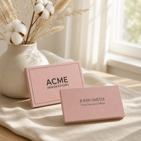 Cartes de visite personnalisées blanc crème mat, impression de précision noire, design minimaliste, OEM, vente en gros, usine