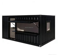 Magasin préfabriqué modulaire, magasin mobile, remorque, conteneur préfabriqué personnalisé de 20 pieds, 40 pieds, café
