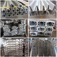 Profil de portique en aluminium usiné CNC sur mesure, poutre structurelle en aluminium de grande taille découpée avec précision, avec perçage et taraudage