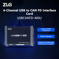 Interface USB vers CAN FD USBCANFD-400U, analyseur haute vitesse 4 canaux avec boîtier métallique pour l'analyse des réseaux de véhicules