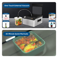 Machine de mise sous vide 2-en-1 avec barre de scellage de 11 pouces pour aliments riches en liquides, cuisson sous vide, scelleuses alimentaires sous vide pour comptoir