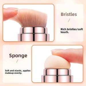 4 in 1 Makeup Brush Set Eyeshadow Eye Lip Face Foundation Concealer Blush <b>Mini</b> Travel Portable Cosmetic Brush <b>Kit</b> for Women - Product Image 2