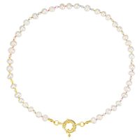 Collier coloré en perles d'abaque pour femmes et hommes, style bohème, ras-de-cou de plage, fermoir en or 18 carats, collier en pierre précieuse Amazonite de guérison