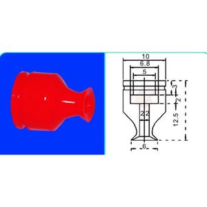 Accessoires pour bras robotiques ST, buses d'aspiration rouges haute température, à tête large, pour robots articulés de première, deuxième et troisième génération - Product Image 1
